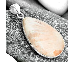 Natural Orange Scolecite - India Pendant SDP97564 P-1001, 20x30 mm