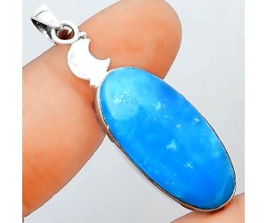 Crescent Moon - Natural Smithsonite Pendant SDP98670 P-1368, 15x31 mm