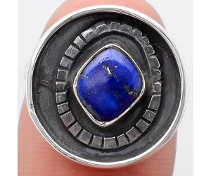 Natural Lapis Ring size-8 SDR116805 R-1080, 7x9 mm