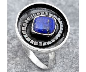 Natural Lapis Ring size-8 SDR116805 R-1080, 7x9 mm