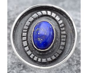 Natural Lapis Ring size-7 SDR116824 R-1080, 6x8 mm