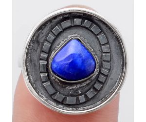 Natural Lapis Ring size-7 SDR116825 R-1080, 7x7 mm