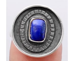 Natural Lapis Ring size-8 SDR116861 R-1080, 5x8 mm