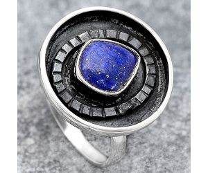 Natural Lapis Ring size-8 SDR116894 R-1080, 7x9 mm