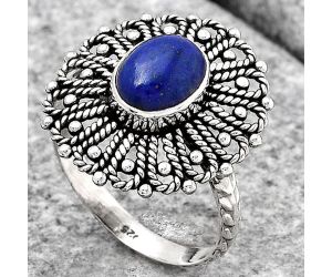 Natural Lapis - Afghanistan Ring size-9 SDR118565 R-1527, 7x9 mm