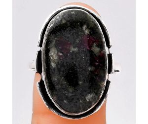 Natural Russian Eudialyte Ring size-9.5 SDR121521 R-1211, 15x23 mm