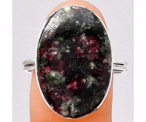 Natural Russian Eudialyte Ring size-9.5 SDR121801 R-1056, 15x23 mm