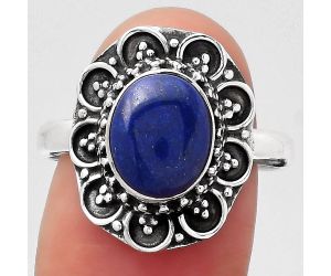 Natural Lapis - Afghanistan Ring size-9 SDR122377 R-1256, 8x10 mm