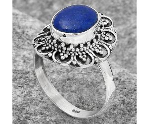 Natural Lapis - Afghanistan Ring size-7 SDR122383 R-1256, 8x10 mm