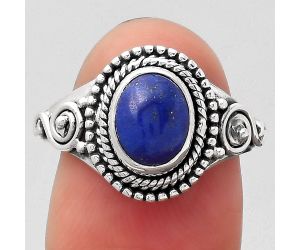 Natural Lapis - Afghanistan Ring size-7 SDR122506 R-1238, 6x8 mm