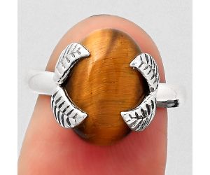 Natural Tiger Eye - Africa Ring size-7 SDR122816 R-1354, 10x14 mm