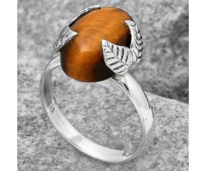 Natural Tiger Eye - Africa Ring size-7 SDR122816 R-1354, 10x14 mm
