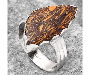 Coquina Fossil Jasper - India Ring size-9.5 SDR127283 R-1338, 12x22 mm