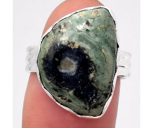 Natural Star Galaxy Jasper Ring size-7 SDR127294 R-1338, 14x20 mm