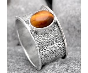 Natural Tiger Eye - Africa Ring size-8.5 SDR131029 R-1370, 7x9 mm
