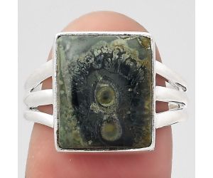 Natural Star Galaxy Jasper Ring size-8 SDR132962 R-1003, 11x14 mm