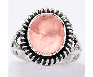 Natural Rose Quartz - Madagascar Ring size-7.5 SDR133177 R-1279, 10x12 mm