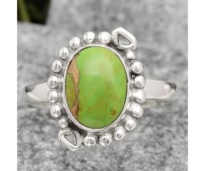 Copper Green Turquoise - Arizona Ring size-8.5 SDR135474 R-1071, 8x10 mm