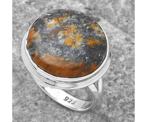 Natural Indian Blanket Jasper Ring size-8 SDR136846 R-1008, 17x17 mm