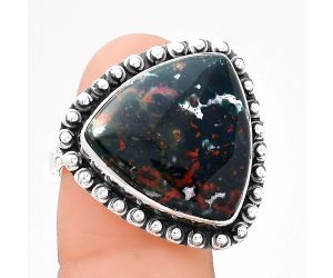 Natural Blood Stone - India Ring size-8 SDR136982 R-1124, 19x19 mm