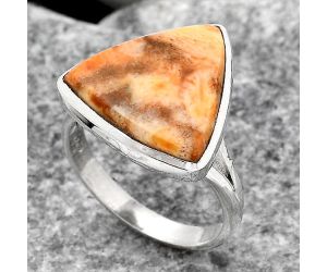 Natural Coral Jasper Ring size-8.5 SDR139550 R-1005, 16x16 mm