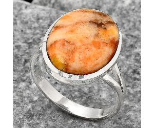 Natural Coral Jasper Ring size-8 SDR139640 R-1005, 13x17 mm