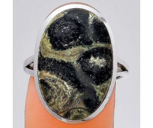 Natural Star Galaxy Jasper Ring size-8 SDR139945 R-1005, 14x21 mm