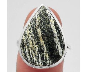 Natural Chrysotile Ring size-7.5 SDR139969 R-1005, 16x22 mm