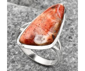 Natural Rosetta Picture Jasper Ring size-7.5 SDR140021 R-1005, 11x25 mm