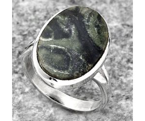 Natural Star Galaxy Jasper Ring size-7 SDR140180 R-1005, 12x18 mm