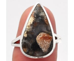 Natural Tabu Jasper Ring size-7 SDR140212 R-1005, 12x20 mm