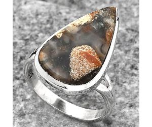 Natural Tabu Jasper Ring size-7 SDR140212 R-1005, 12x20 mm