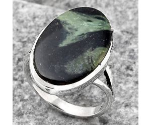 Natural Star Galaxy Jasper Ring size-7.5 SDR140222 R-1005, 13x20 mm