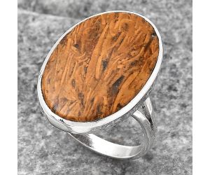 Coquina Fossil Jasper - India Ring size-9.5 SDR140308 R-1005, 16x23 mm