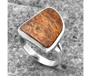 Natural Coquina Fossil Jasper - India Ring size-7 SDR140314 R-1005, 14x16 mm