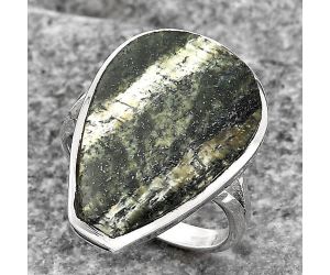 Natural Chrysotile Ring size-7.5 SDR140318 R-1005, 16x22 mm