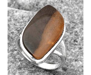 Natural Polygram Jasper Ring size-8 SDR140322 R-1005, 13x25 mm