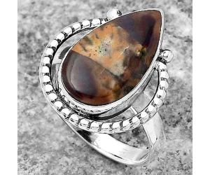 Natural Purple Cow Jasper Ring size-7 SDR147442 R-1518, 10x18 mm