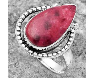 Natural Pink Thulite - Norway Ring size-7.5 SDR147445 R-1518, 9x18 mm