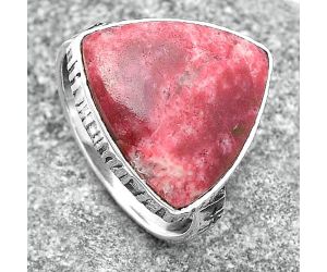 Natural Pink Thulite - Norway Ring size-8.5 SDR148106 R-1191, 17x17 mm