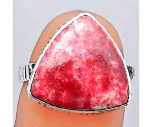 Natural Pink Thulite - Norway Ring size-8.5 SDR148106 R-1191, 17x17 mm