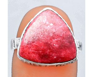 Natural Pink Thulite - Norway Ring size-9 SDR148120 R-1191, 16x16 mm
