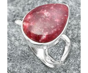 Natural Pink Thulite - Norway Ring size-7 SDR148268 R-1002, 12x16 mm