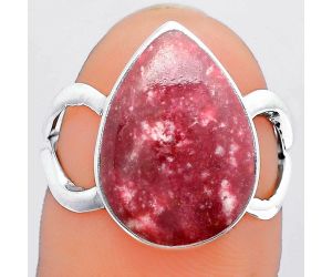 Natural Pink Thulite - Norway Ring size-7 SDR148268 R-1002, 12x16 mm