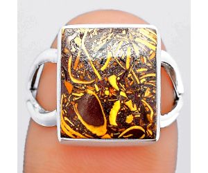 Natural Coquina Fossil Jasper - India Ring size-7 SDR148298 R-1002, 12x14 mm