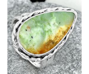 Natural Chrome Chalcedony Ring size-7 SDR148332 R-1083, 12x21 mm