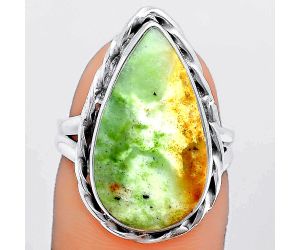 Natural Chrome Chalcedony Ring size-7 SDR148332 R-1083, 12x21 mm