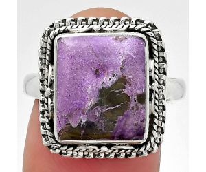 Natural Purpurite - South Africa Ring size-8.5 SDR151042 R-1279, 11x13 mm