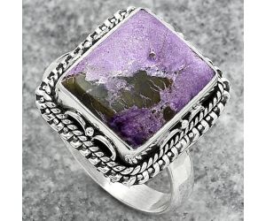 Natural Purpurite - South Africa Ring size-8.5 SDR151042 R-1279, 11x13 mm