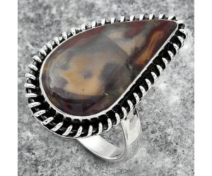 Natural Purple Cow Jasper Ring size-7 SDR151096 R-1279, 11x21 mm